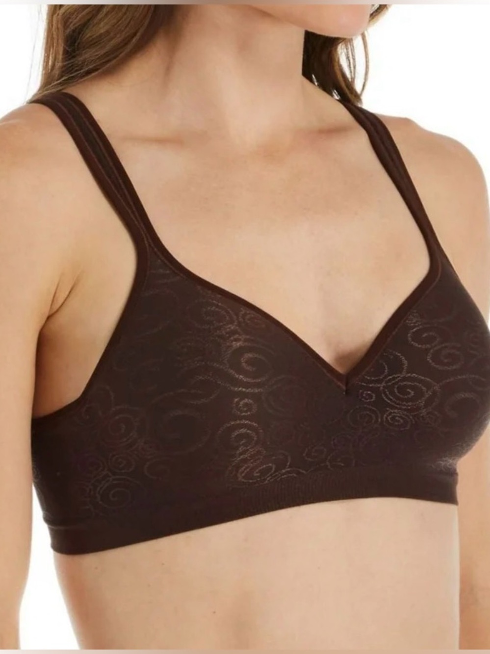 Bali Women's Comfort Revolution Wirefree Bra, Style 3463 coco brown 40D